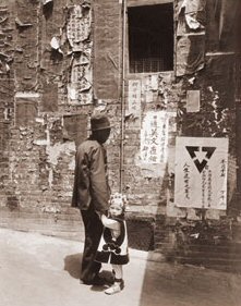 Vintage Photograph of Chinatown Bulletin Board