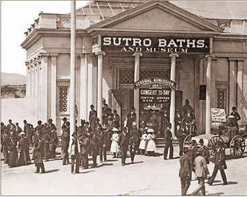 Vintage Photograph of The Sutro Baths Exterior
