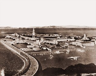 Vintage Photograph of World's Fair Under Construction 1939
