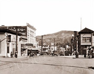 Vintage Photograph of Main Street in Los Gatos