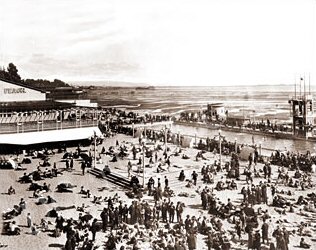 Vintage Photograph of Neptune Beach in Alameda