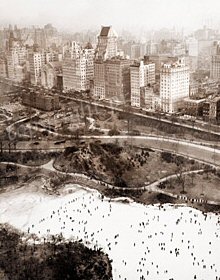 Vintage Photograph of Central Park and 5th Ave