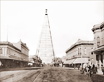 Vintage Photograph of San Jose's Electric Tower