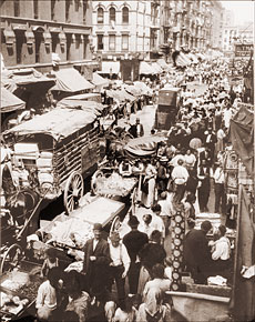 Vintage Photograph of Hester St. "Congestion"