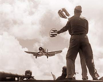 Vintage Photograph of World War II Corsair Fighter