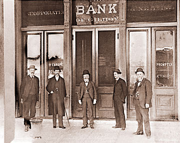 Vintage Photograph of Bank of Gilroy