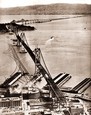 Vintage Photograph of San Francisco-Oakland Bay Bridge Construction