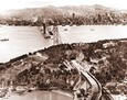 Vintage Photograph of San Francisco-Oakland Bay Bridge under Construction